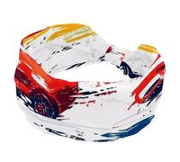 Fasce per capelli da donna, con croce intrecciata, colorata, per auto da corsa, colore bianco, morbide fasce per capelli, fascia elastica larga, accessorio per capelli