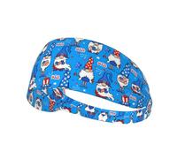 Fasce per capelli da donna, con gnomi negli Stati Uniti, fascia per capelli da donna, traspirante, per sport, corsa, atletica, yoga, palestra