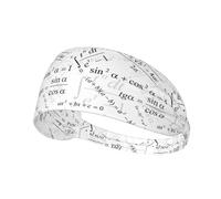 Fasce per capelli da donna, con stampa equazione, matematica, sudore, fascia per capelli da donna, fascia per il sudore per sport, corsa, atletica, yoga, palestra