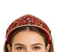 Fasce per capelli da donna con strass, vintage, scintillanti, per feste, spettacoli teatrali, Halloween, cosplay, festival, Natale, vacanze, giardino, tutti i giorni, inverno, all'aperto