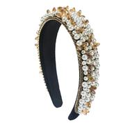 Fasce per capelli da donna di lusso cucite a mano con perle barocche perline accessori per capelli di cristallo per feste elegante fascia per capelli