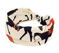 Fasce per capelli da donna, elastiche, accessori per capelli, cowgirl selvaggio West con cavallo Rodeo modello vintage, ampia e morbida, per yoga, allenamento, sport, corsa, viaggi