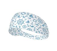 Fasce per capelli da donna, elastiche, antiscivolo, con timone, fascia per il sudore, traspirante, per sport, corsa, atletica, yoga, palestra, tennis