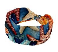 Fasce per capelli da donna, elastiche, larghe e alla moda, a forma di stella marina, per yoga, allenamento, fascia per la testa, accessori per capelli