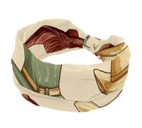 Fasce per capelli da donna, elastiche, stile vintage, con stivali da cowboy selvaggio West, fasce incrociate intrecciate, morbide fasce antiscivolo per capelli per allenamento yoga, accessori per