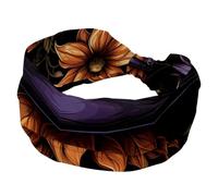 Fasce per capelli da donna, elasticizzate, larghe, per Halloween, cappello da strega, alla moda, turbante, antiscivolo, per allenamento sportivo