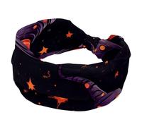 Fasce per capelli da donna, fascia elastica larga, morbide fasce per capelli da yoga, cappello da strega di Halloween, fascia per capelli traspirante per corsa, sport, allenamento, viaggi