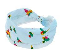 Fasce per capelli da donna, fascia elastica per allenamento yoga, fascia elastica per capelli con uccelli che volano, fascia morbida per capelli, turbante alla moda