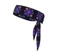 Fasce per capelli da donna, fascia per capelli, sciarpa da collo sottile stile boho, fascia antisudore da corsa e viaggio, turbante, fascia per il collo, decorazione per la testa, arte con bulbi ocula