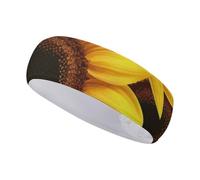 Fasce per capelli da donna, fascia sportiva con stampa girasole, fascia per capelli da allenamento, fascia per capelli per yoga, bici, ciclismo, basket