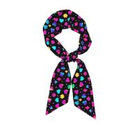 Fasce per capelli da donna, graziosa sciarpa multi-stile per yoga, fascia antisudore atletica, fascia per capelli, cravatta, decorazione per il collo, carta da gioco magica al neon psichedelica