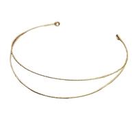 Fasce per capelli da donna in metallo sottile con struttura in filo metallico