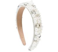 Fasce per capelli da donna in pile con perle e strass, accessori per capelli per feste glamour e alla moda