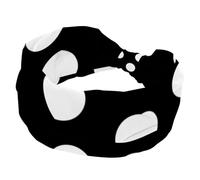 Fasce per capelli da donna, irregolarità con grandi pois bianchi, fascia elastica per capelli per yoga, allenamento, fascia morbida, turbante alla moda