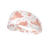 Fasce per capelli da donna, Kawaii Axolotl, simpatiche fasce per capelli con cartoni animati, per donne, traspirante, per sport, corsa, atletica, yoga, palestra