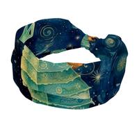 Fasce per capelli da donna per allenamento cavalluccio marino elastico Twist annodato fasce per la testa antiscivolo yoga sport turbante copricapo