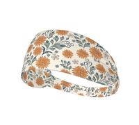 Fasce per capelli da donna per allenamento, motivo girasoli, vintage, fascia per il sudore, per sport, corsa, atletica, yoga, palestra