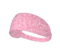 Fasce per capelli da donna, per la sensibilizzazione sul cancro al seno, elastiche, antiscivolo, per capelli, traspirante, per sport, corsa, atletica, yoga, palestra, tennis