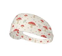 Fasce per capelli da donna, piatte con funghi, fascia per il sudore, traspirante, per sport, corsa, atletica, yoga, palestra