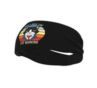 Fasce per capelli da lavoro Don't Rule The Cat, per uomo e donna, antiscivolo, traspiranti, per palestra, basket, yoga