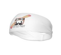Fasce per capelli da pilota con panda, da uomo e da donna, antiscivolo, traspiranti, per palestra, basket, yoga