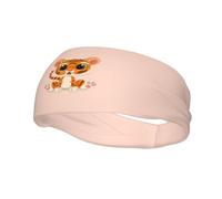 Fasce per capelli da uomo e da donna con tigre seduta, antiscivolo, traspiranti, per palestra, basket, yoga