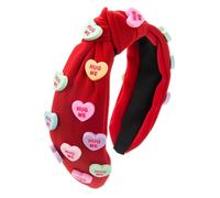 Fasce per capelli decorate, fascia per capelli di San da donna - Fascia per il lavaggio del viso con fascia spa alla moda - Fasce per capelli Love Heart per spa, morbidi copricapo per trucco per feste