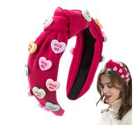 Fasce per capelli decorate, per San da donna, alla, per spa, lavaggio del viso, decorazioni stagionali, fascia per capelli Love Heart per spa, matrimonio, appuntamenti