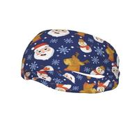 Fasce per capelli di Buon Natale Fascia per il sudore sportiva Fasce per esercizi atletici Turbante Testa per capelli Per uomo Donna Yoga Fitness
