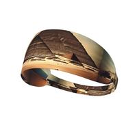 Fasce per capelli Dreaming Of The Pyramids of Khufu per donne e uomini, divertenti fasce elastiche antisudore, per corsa, ciclismo, basket