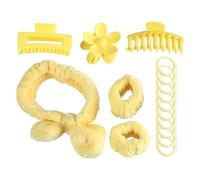 Fasce per capelli e braccialetti con fiocco per la tintura a nodi, versatili fasce e braccialetti per il lavaggio del viso, trucco, yoga, sport