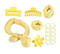 Fasce per capelli e braccialetti con fiocco per la tintura a nodi, versatili fasce e braccialetti per il lavaggio del viso, trucco, yoga, sport