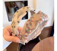 Fasce per capelli elastiche Alice Bands con nodi, accessori per capelli femminili (GREN)