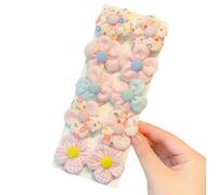 Fasce per capelli elastici per capelli cravatta per capelli per bambini supporto per coda di cavallo ornamento floreale elastici per capelli elastici per capelli cravatte per capelli