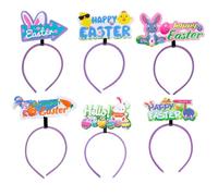 Fasce per capelli - Fascia per capelli da donna | Fascia per capelli | 6x oggetti di scena per cabine fotografiche di Pasqua | Fasce per bomboniere | Bomboniere pasquali, decorazioni per costumi da do