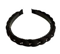 Fasce per capelli fatte a mano con borchie strass ragazza principessa intrecciato copricapo borchiato ballo in maschera