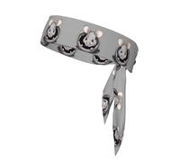 Fasce per capelli Grey Rat per donna o uomo - Fascia antisudore regolabile per corsa, yoga, palestra e sport