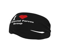 Fasce per capelli "I Love 7th Special Forces Group", per uomo e donna, antiscivolo, traspiranti, per palestra, basket, yoga.