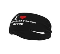 Fasce per capelli "I Love 7th Special Forces Group", per uomo e donna, antiscivolo, traspiranti, per palestra, basket, yoga.