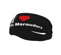 Fasce per capelli "I Love Merrills Marauders", per uomo e donna, antiscivolo, traspiranti, per palestra, basket, yoga.