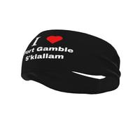 Fasce per capelli I Love Port Gamble S'klallam per uomo e donna, antiscivolo, traspiranti, per palestra, basket, yoga