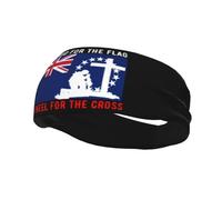 Fasce per capelli "I Stand for the Cook Islands Flag and M'inginocchiamo per la croce", per uomo e donna, antiscivolo, traspiranti, per palestra, basket, yoga.