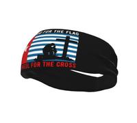 Fasce per capelli "I Stand for The Morning Star Flag" e "I Kneel for The Cross" per uomo e donna, antiscivolo, traspiranti, per palestra, basket, yoga.