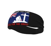 Fasce per capelli "I Stand for the New Zealand Flag and M'inginocchi per la croce", per uomo e donna, antiscivolo, traspiranti, per palestra, basket, yoga.