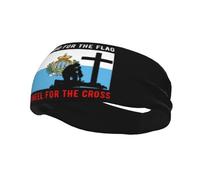 Fasce per capelli "I Stand for the San Marino Flag and M'inginocchio for the Cross" per uomo e donna, fascia antisudore sportiva antiscivolo per palestra, basket, yoga.