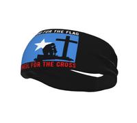 Fasce per capelli "I Stand For The Somalia Flag and M'inginocchiamo per la Croce", per uomo e donna, antiscivolo, traspiranti, per palestra, basket, yoga.