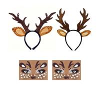 Fasce Per Capelli In Corno Di Renna 4 Pezzi, Graziose Fasce Per Animali, Accessori Per Costumi Di Carnevale, Feste Per Giochi Di Ruolo, Oggetti Di Scena Per Spettacoli Teatrali.