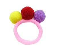 Fasce per capelli in peluche con palla in nylon corda elastica per capelli legami per coda di cavallo fasce per capelli per bambini 4 pezzi elaborazione attraente