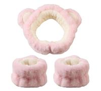 Fasce per capelli in peluche Spa Cartoon Cute Coral Fleece Fascia per capelli Fuzzy Makeup Fasce per capelli Fluffy Skincare Fascia per capelli