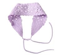 Fasce per capelli in pizzo floreale lavorato a maglia all'uncinetto fasce per capelli elastiche per ragazze donne casual fasce per capelli in pizzo leggero